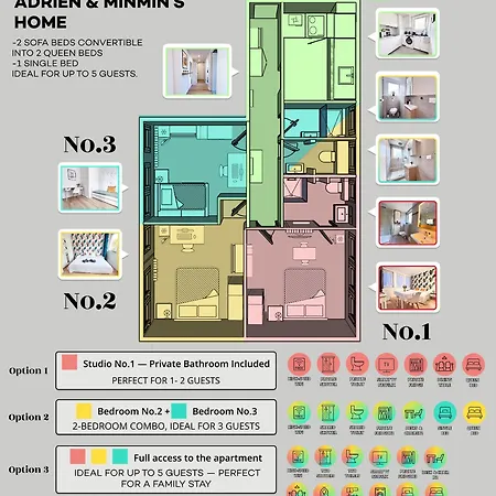 Adrien & Minmin's Cozy Home, 15 Minutes To Paris Apartment *